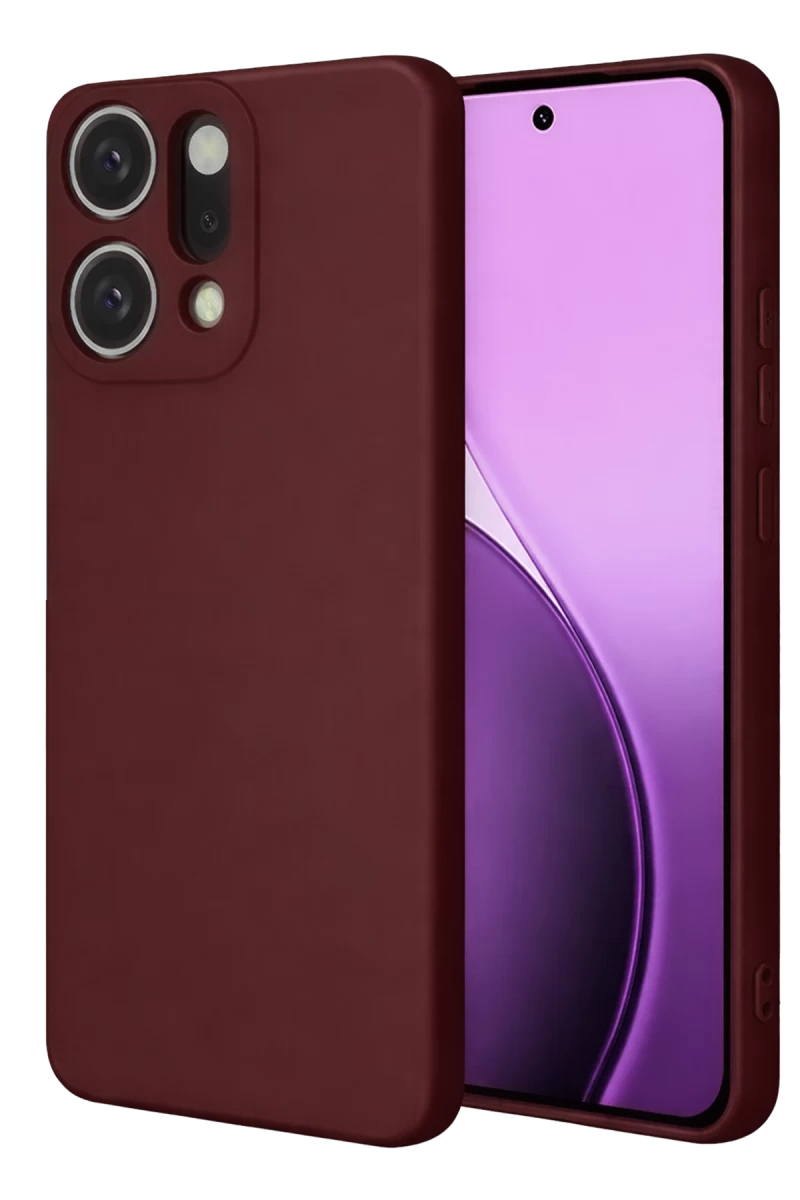 Oppo Reno 14 Uyumlu First Silikon - Bordo