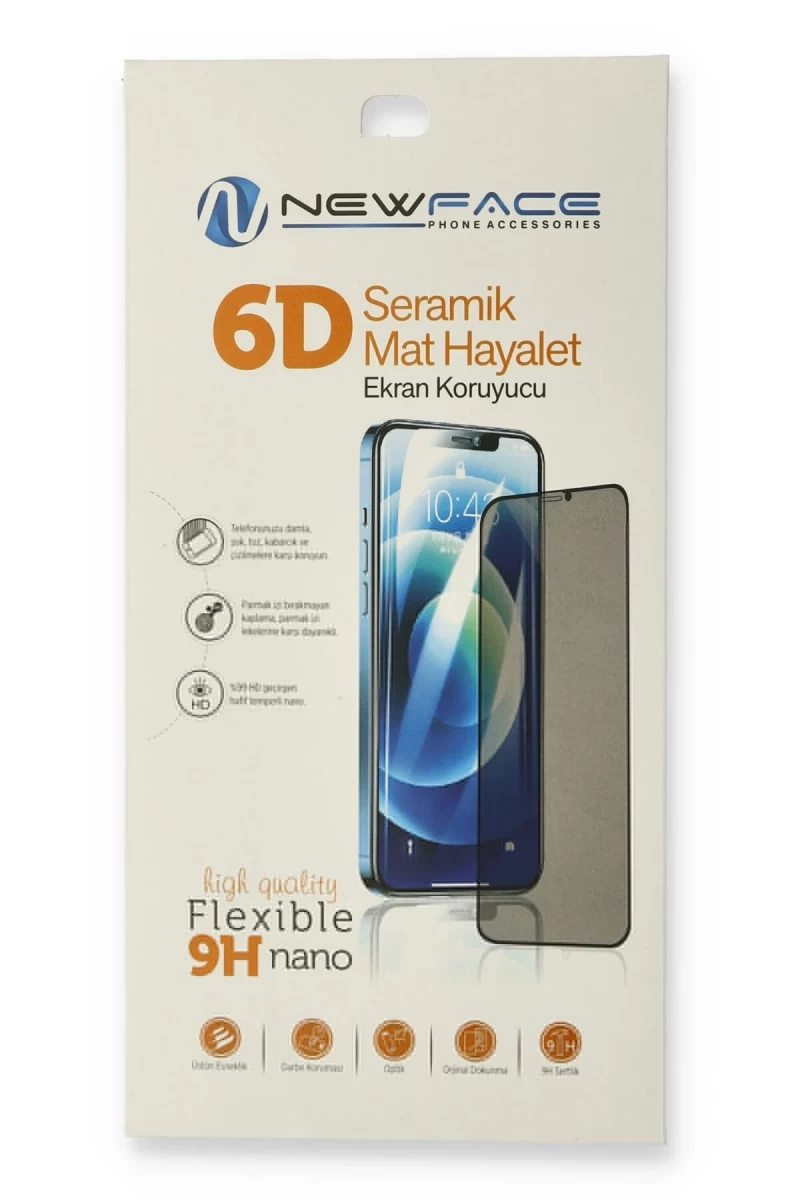 Apple iPhone 13 Mini Uyumlu 6D Mat Seramik Hayalet Nano Ekran Koruyucu