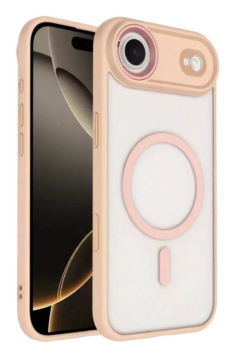 Joko Apple iPhone 17 Uyumlu Air Uyumlu Terea Magsafe Kapak - Pembe