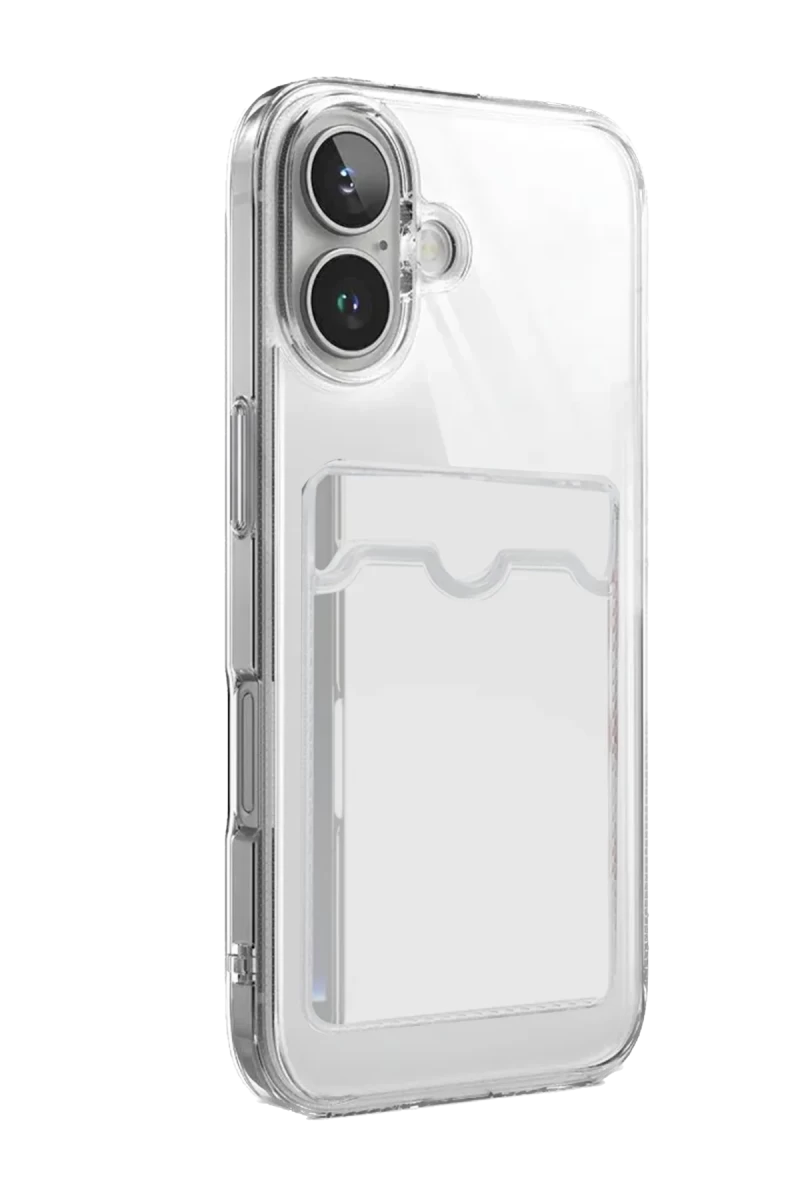 Apple iPhone 17 Uyumlu Kart Şeffaf Silikon - Şeffaf