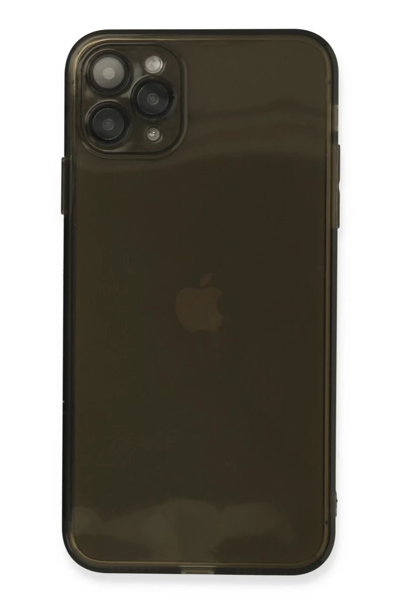 Apple iPhone 11 Pro Max Uyumlu Kılıf Fly Lens Silikon - Siyah
