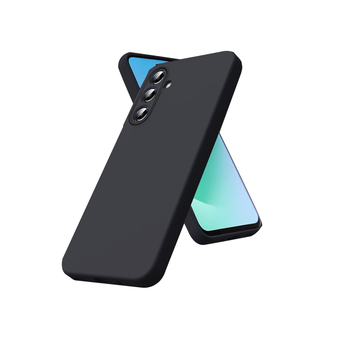 Samsung Galaxy A57 5G Nano içi Kadife Silikon - Siyah
