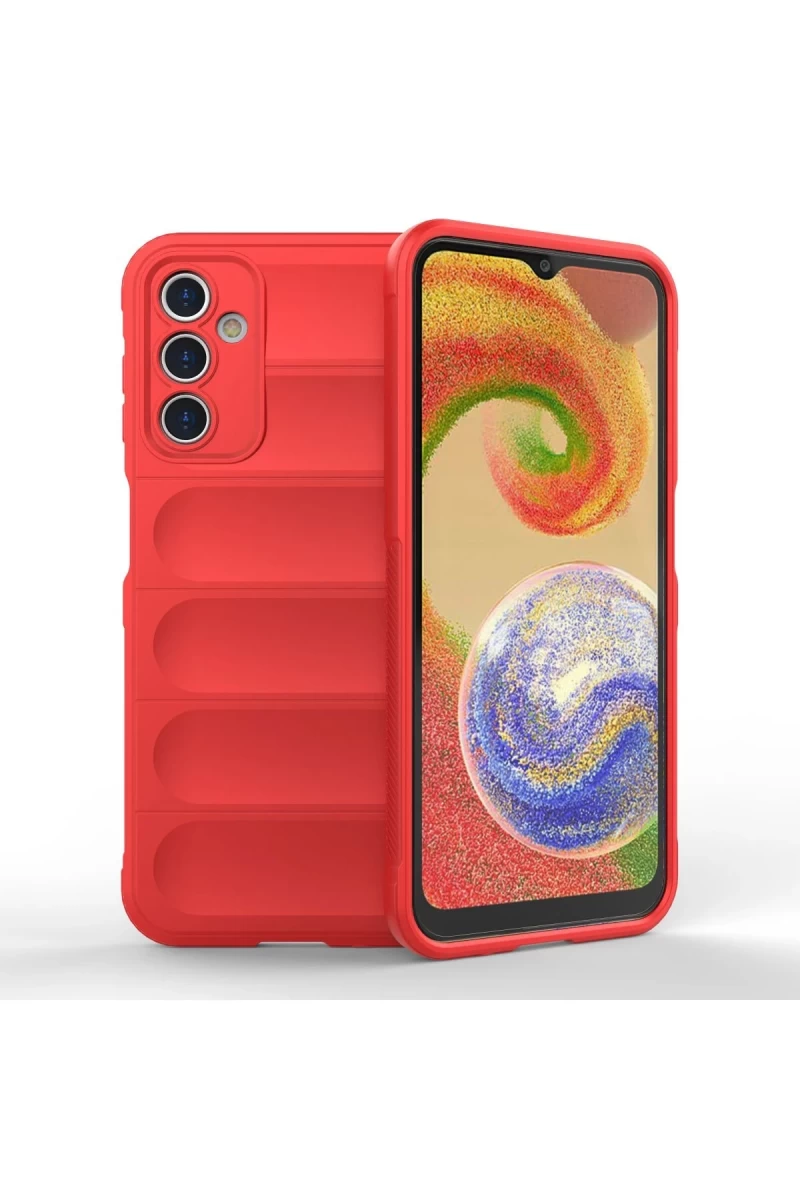 Samsung Galaxy A14 4G Uyumlu Kılıf Optimum Silikon - Kırmızı