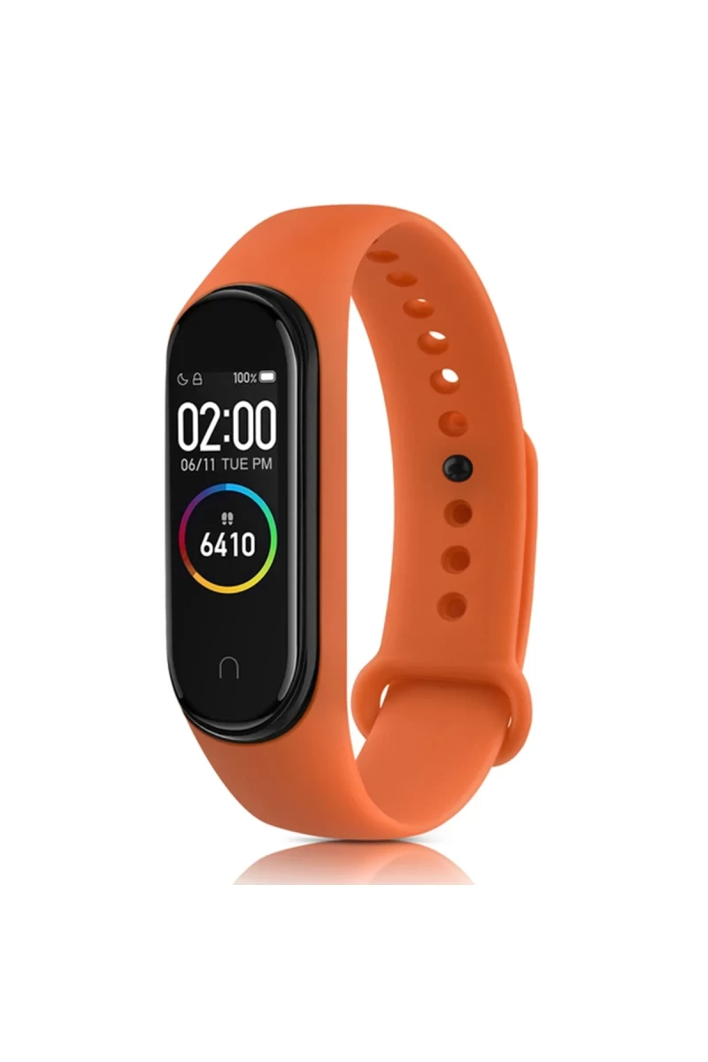 Xiaomi Mi Band 4 Uyumlu Klasik Kordon - Turuncu