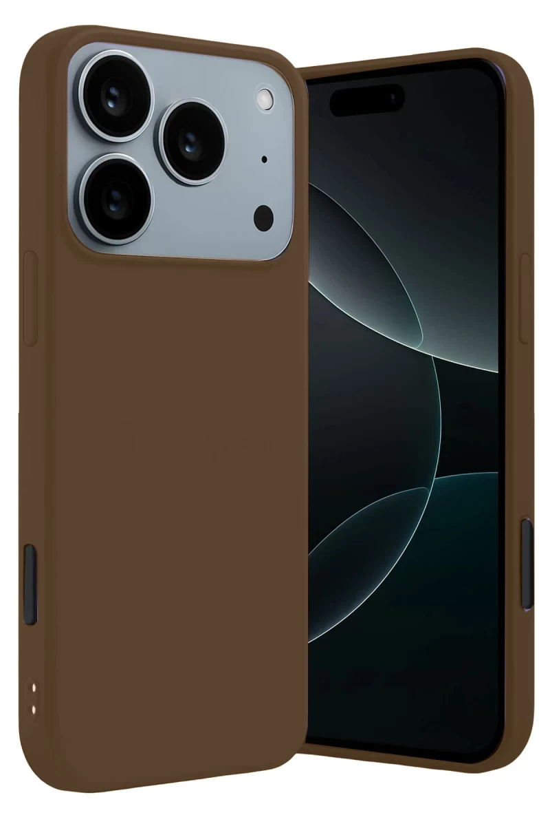 Apple iPhone 17 Pro Uyumlu First Silikon - Kahverengi