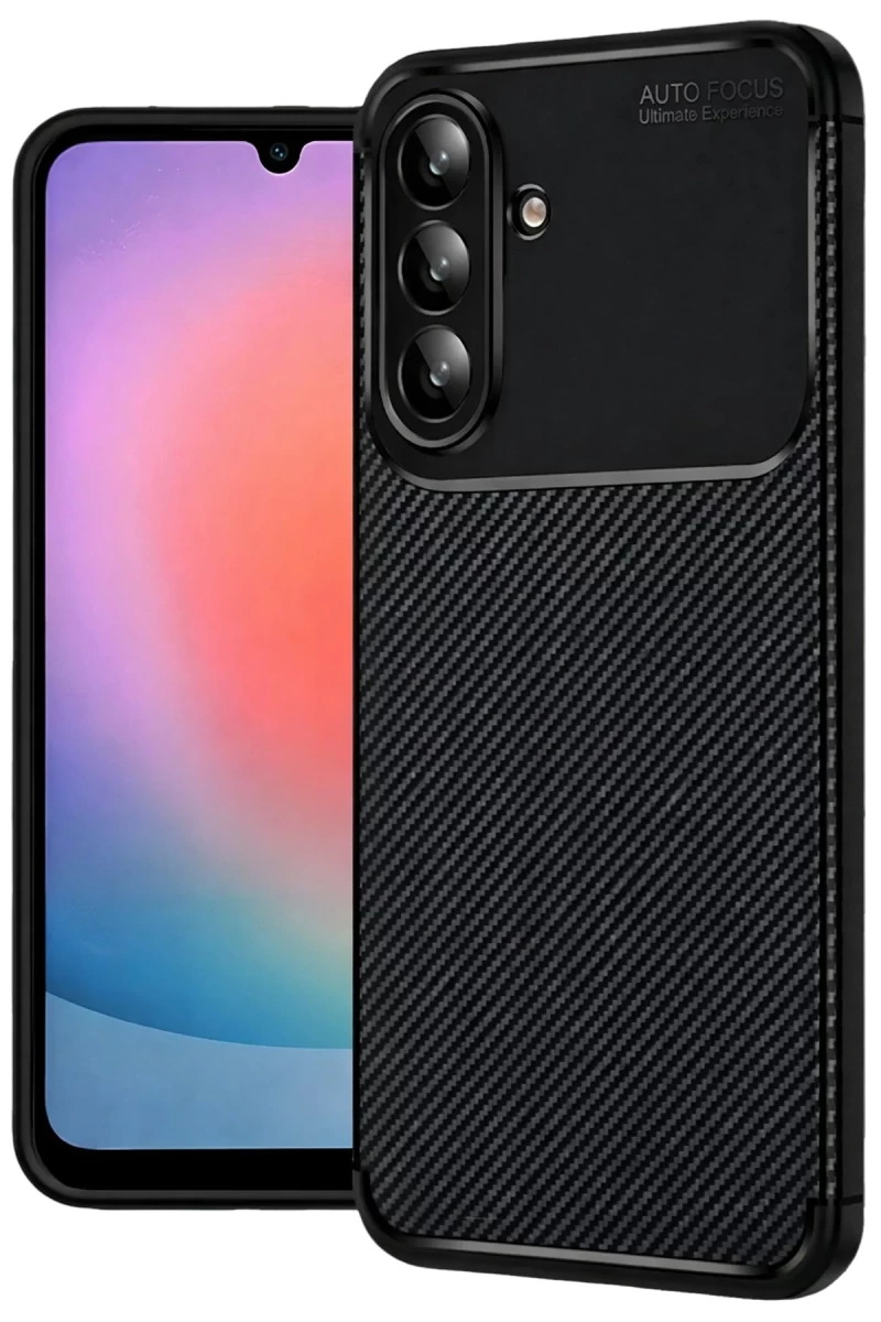 Samsung Galaxy A27 5G Uyumlu Auto Focus Karbon Kapak - Siyah