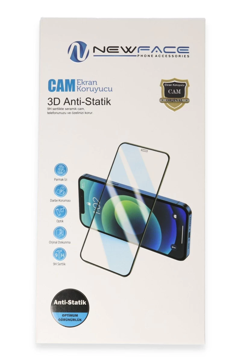 Xiaomi Redmi Note 15 Pro 5G 3D Antistatik Cam Ekran Koruyucu - Siyah