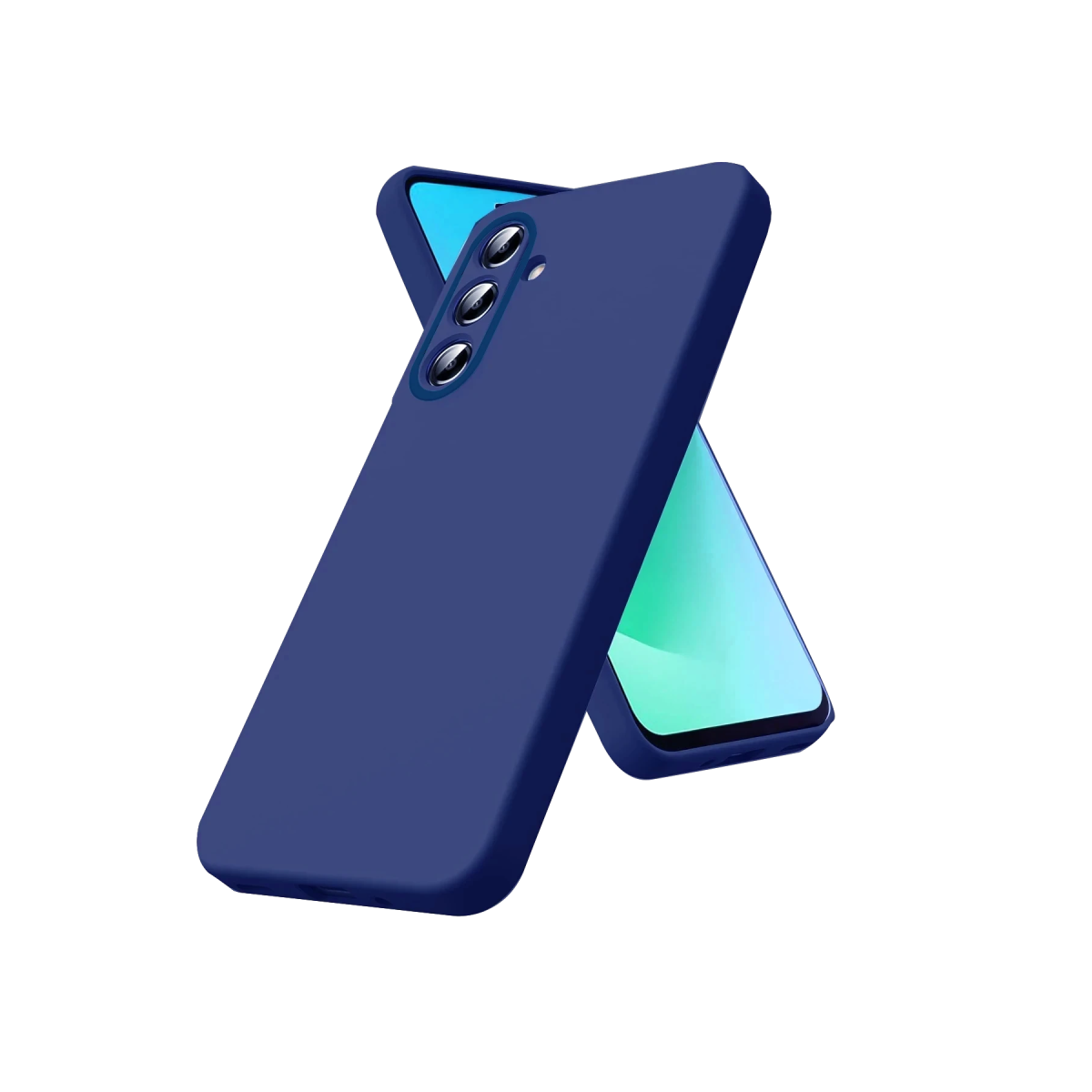 Samsung Galaxy S26 FE Nano içi Kadife Silikon - Lacivert