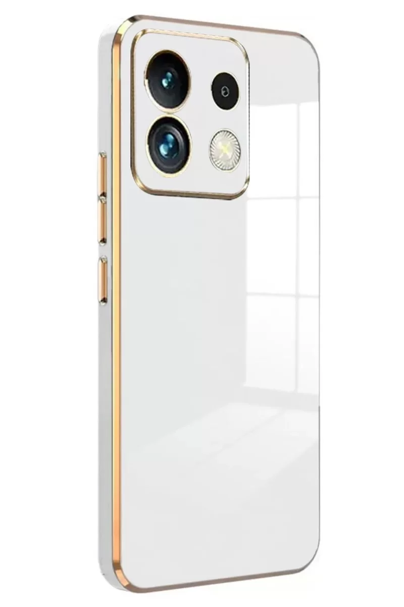 Xiaomi Poco M6 Pro 4G Uyumlu Kılıf Volet Silikon - Beyaz