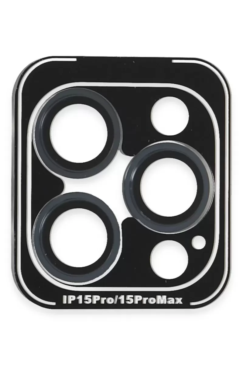 Joko Apple iPhone 15 Pro Max Uyumlu PVD Metal Kamera Lens - Lacivert