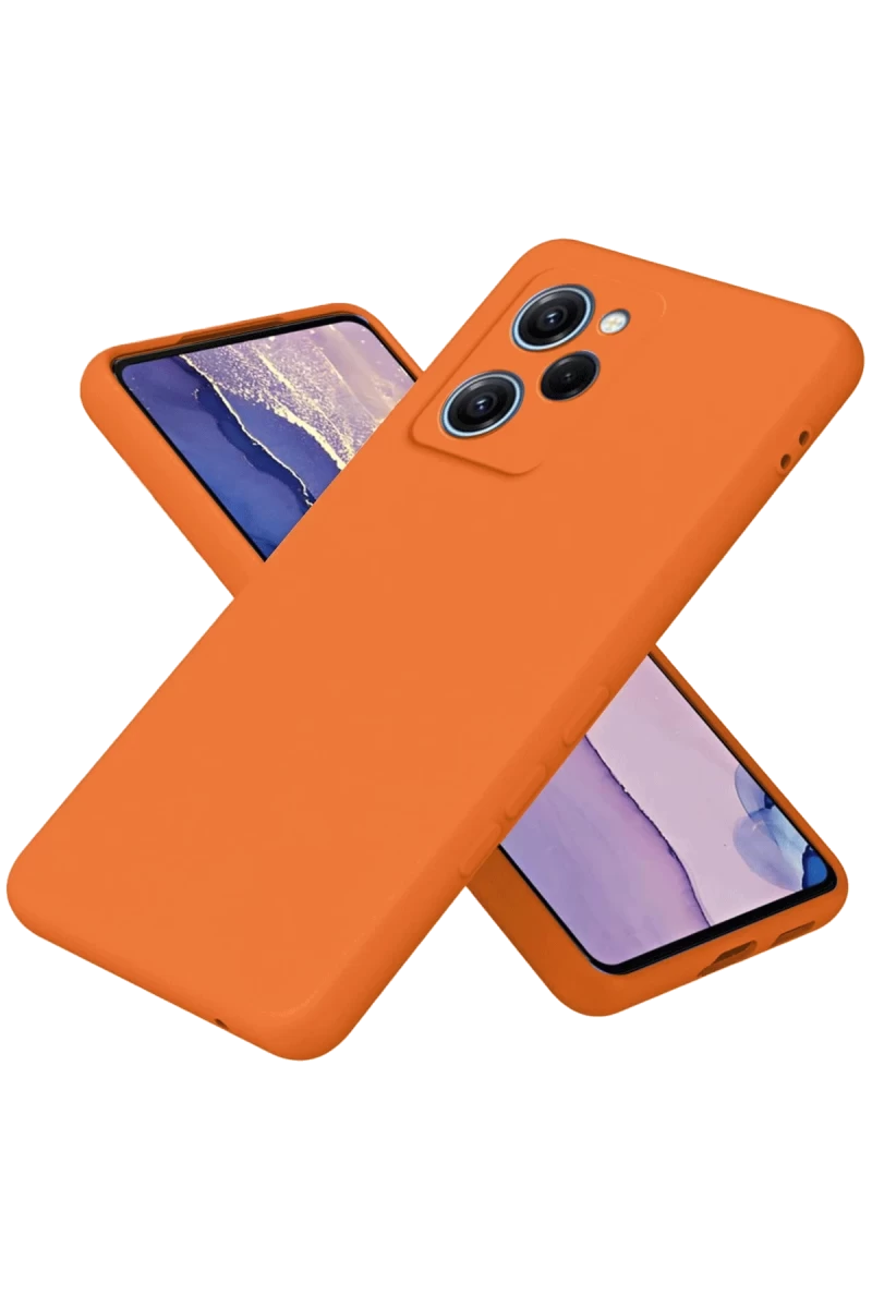 Xiaomi Poco X5 Pro 5G Uyumlu Nano içi Kadife Silikon - Turuncu