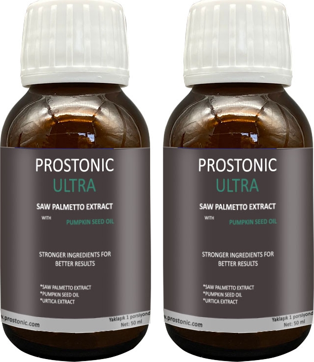 Prostonic Ultra: 2 Adet Erkeklere Sawpalmettolu Kabak Çekirdeği Ekstratlı 50 ml Şurup