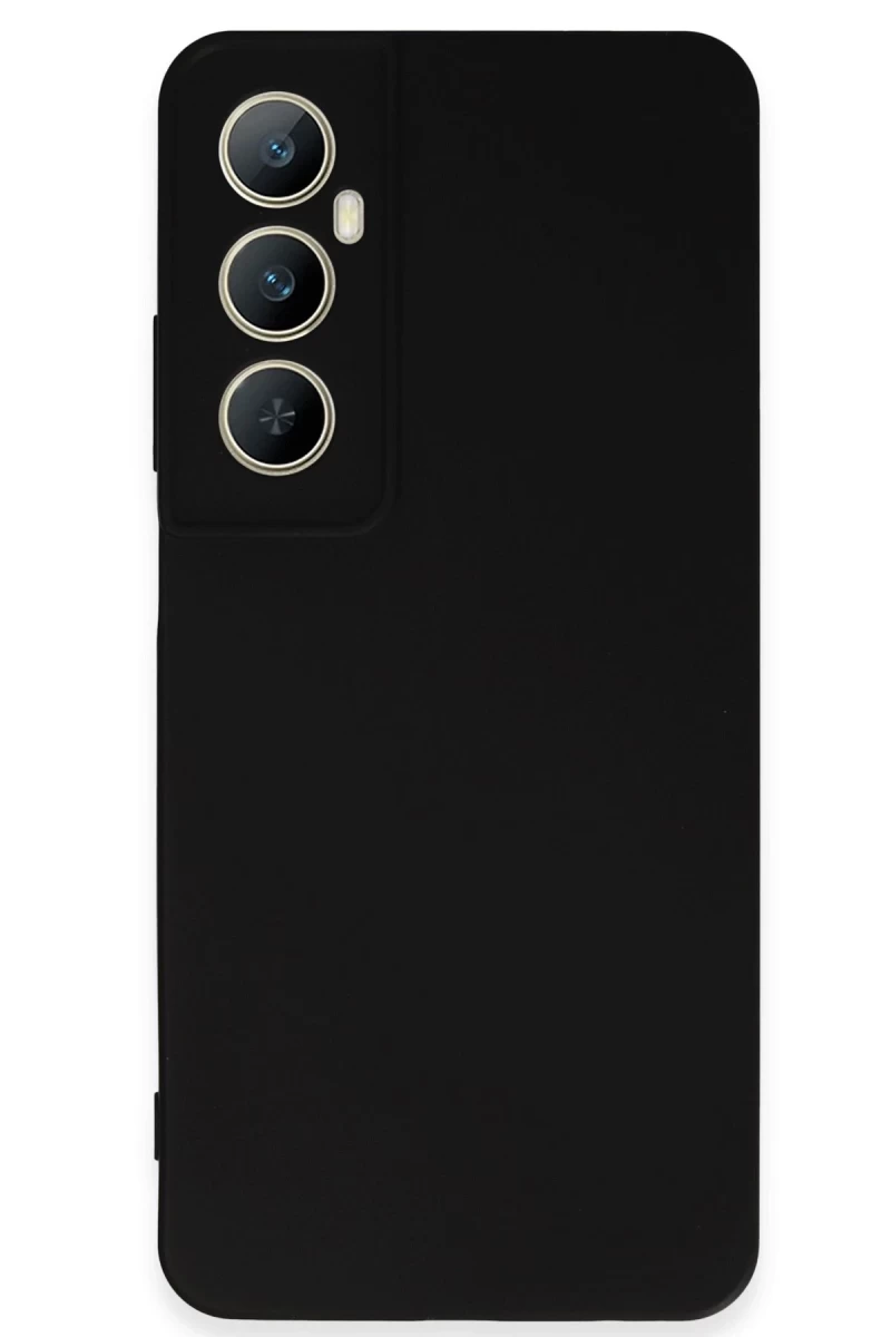 Realme C65 Uyumlu Kılıf First Silikon - Siyah