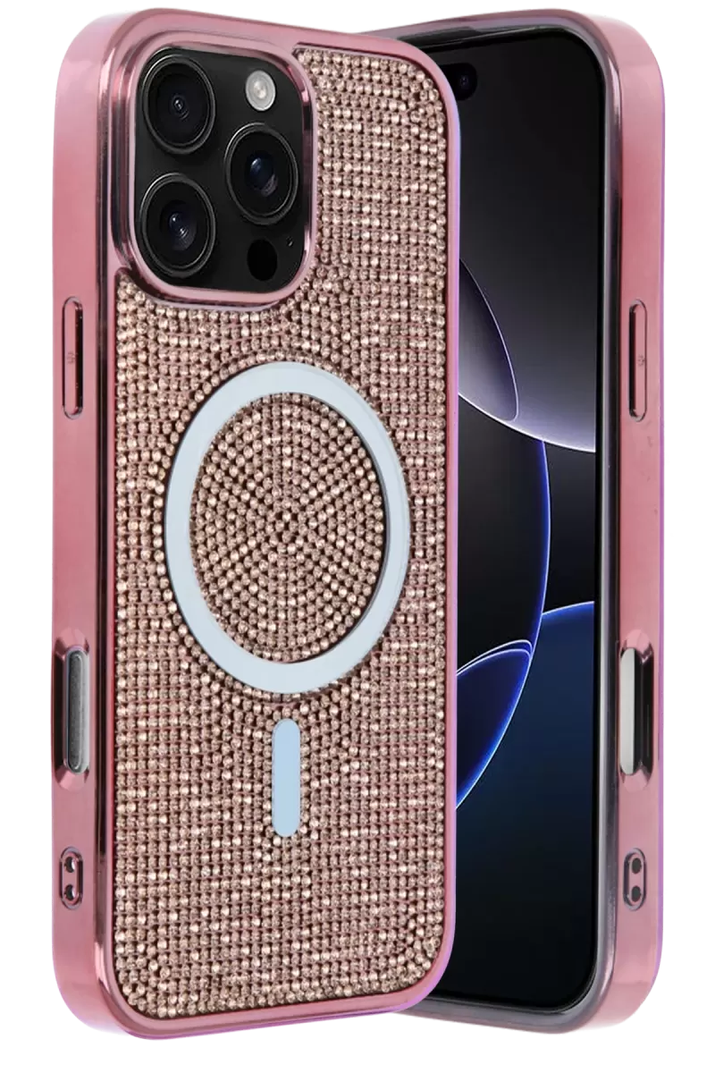 Joko Apple iPhone 16 Pro Max Uyumlu Helen Magsafe Kapak - Pembe