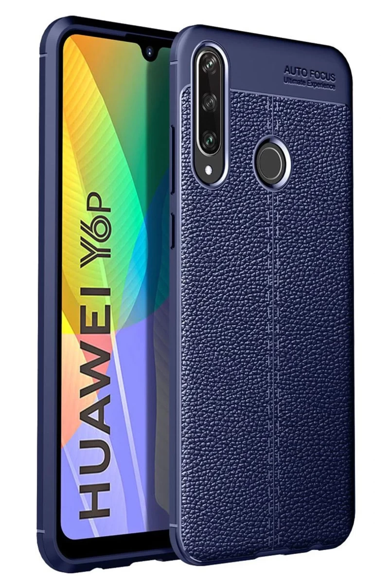 Huawei Y6P Uyumlu Kılıf Auto Focus Kapak - Lacivert