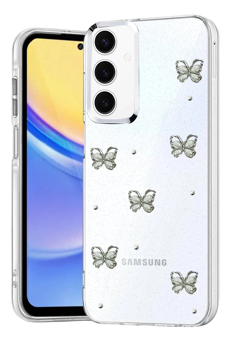 Samsung Galaxy A35 5G Uyumlu Fiyonk Desenli Kapak - Desen 9