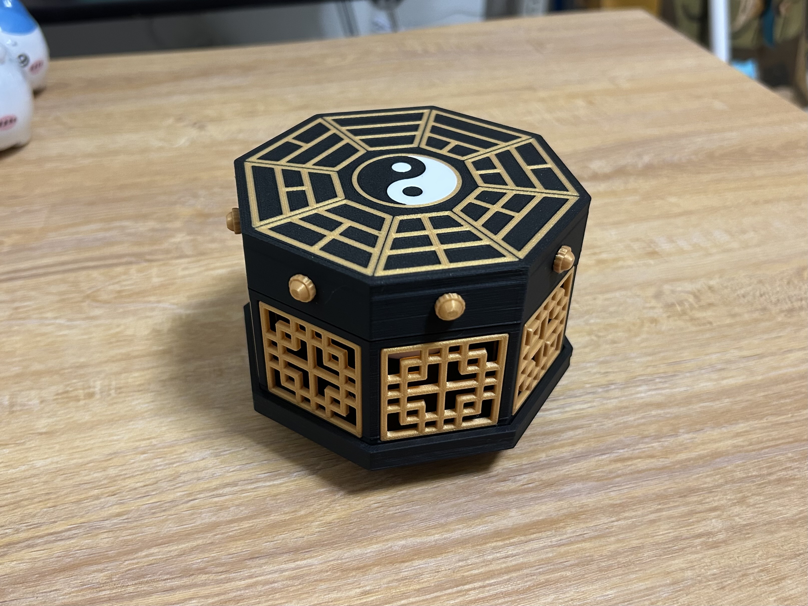 Oryantal Bagua Fener Tealight Mumluk Çok Parçalı Dekoratif Mum Feneri