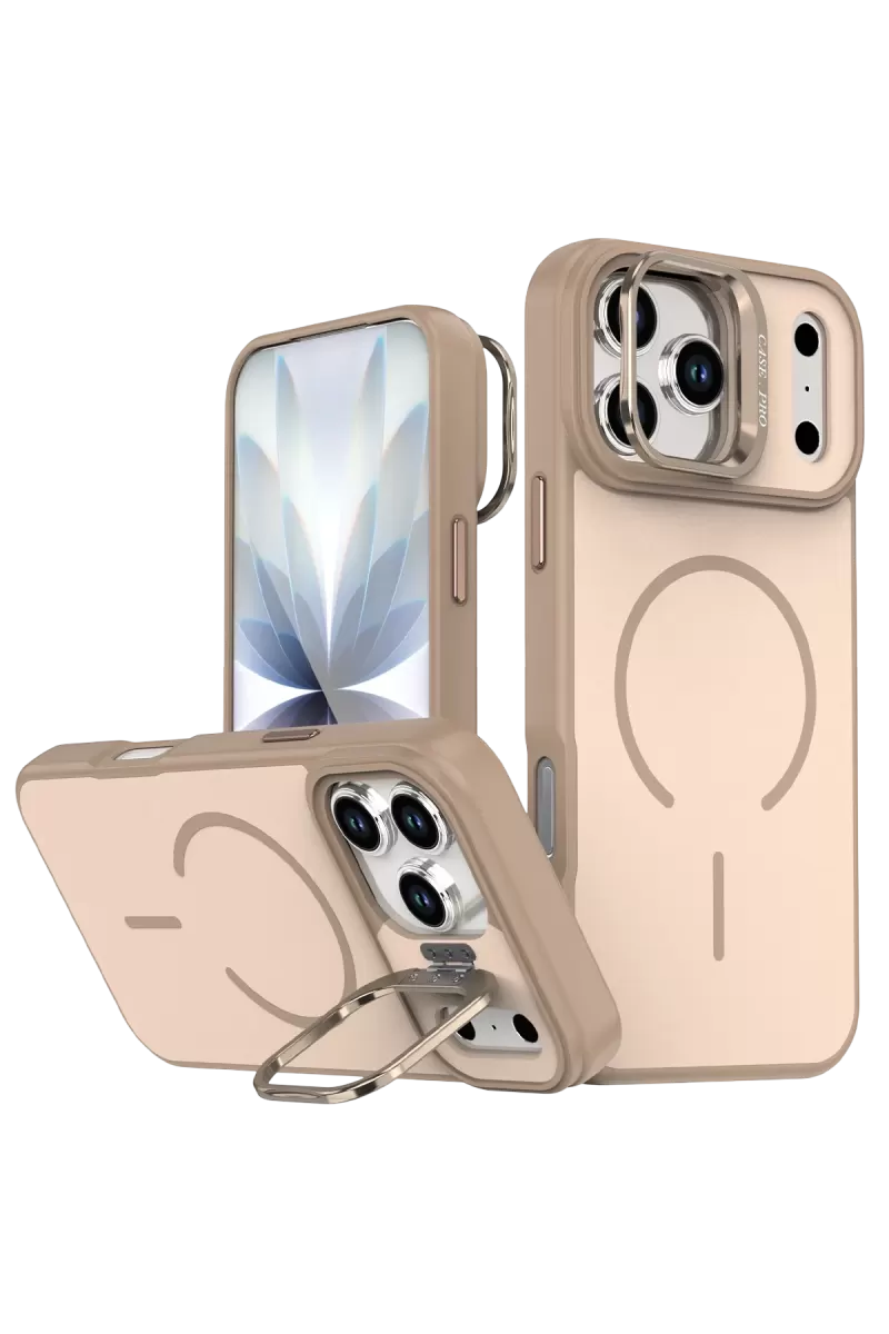 Joko Apple iPhone 17 Pro Max Uyumlu Flexa Magsafe Kapak - Gold