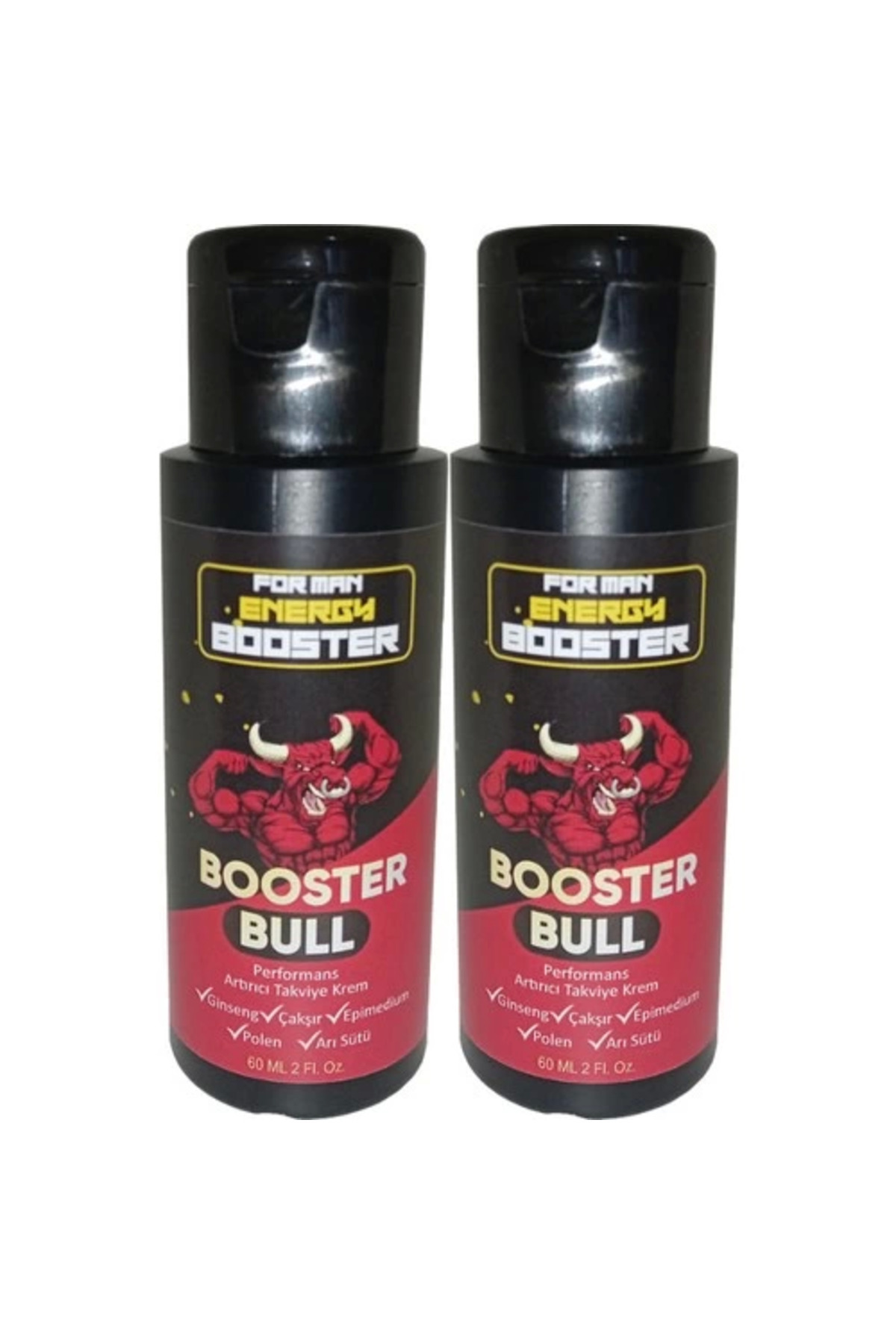 Booster Bull 2 Tane Erkeklere Özel Krem 60 ml - 2 Adet 60 ml