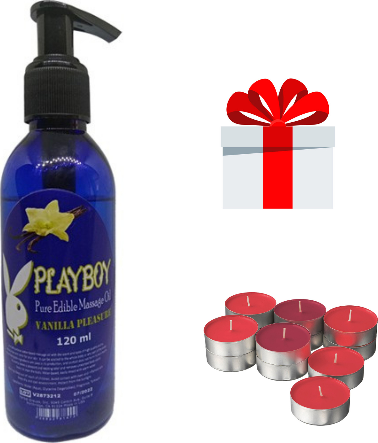 Playboy Pure Edible Vanilyalı Mum Dinlendiri Vücut Masaj Yağı 120 ml