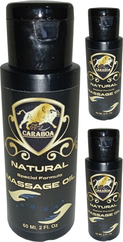 Caraboa Kadın ve Erkekler Için Eroticmassage Oil / 3 Adet Erotikmasaj Yağı 60 ml