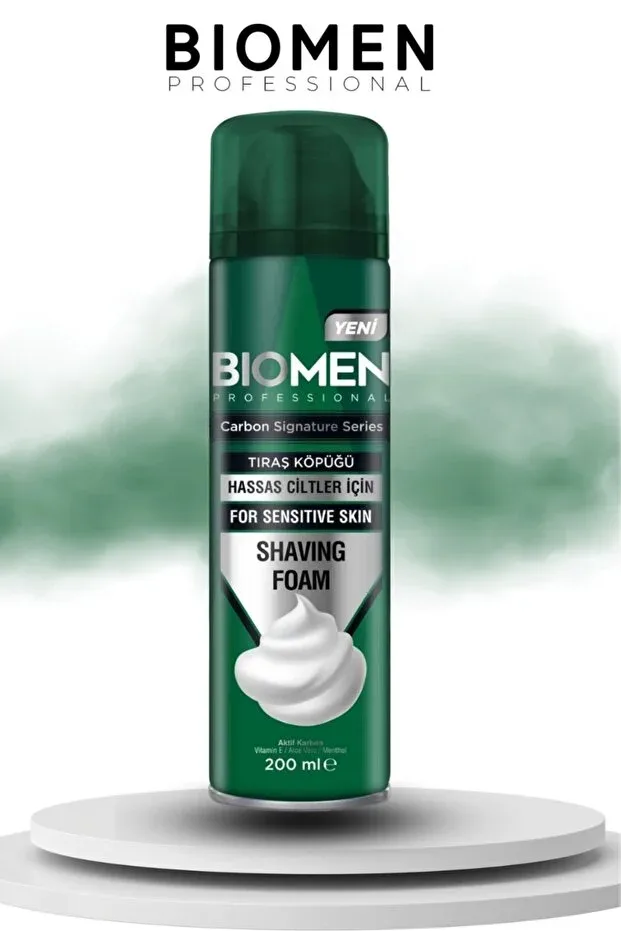 Aktif Karbon Tıraş Köpüğü 200 ml - Hassas Ciltler İçin