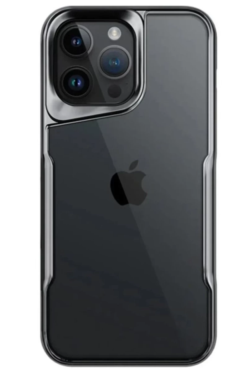 Apple iPhone 15 Pro Max Uyumlu Kılıf Boyi Silikon Kapak - Titan Gri