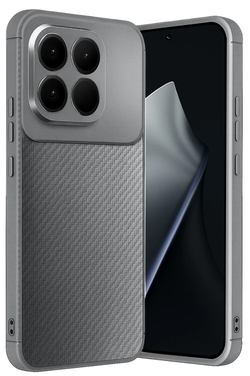 Xiaomi Mi 15T Uyumlu Auto Focus Karbon Kapak - Gri