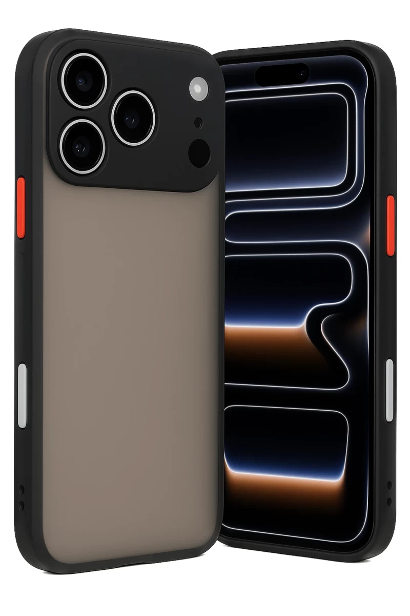 Apple iPhone 17 Pro Uyumlu Kılıf Montreal Silikon Kapak - Siyah