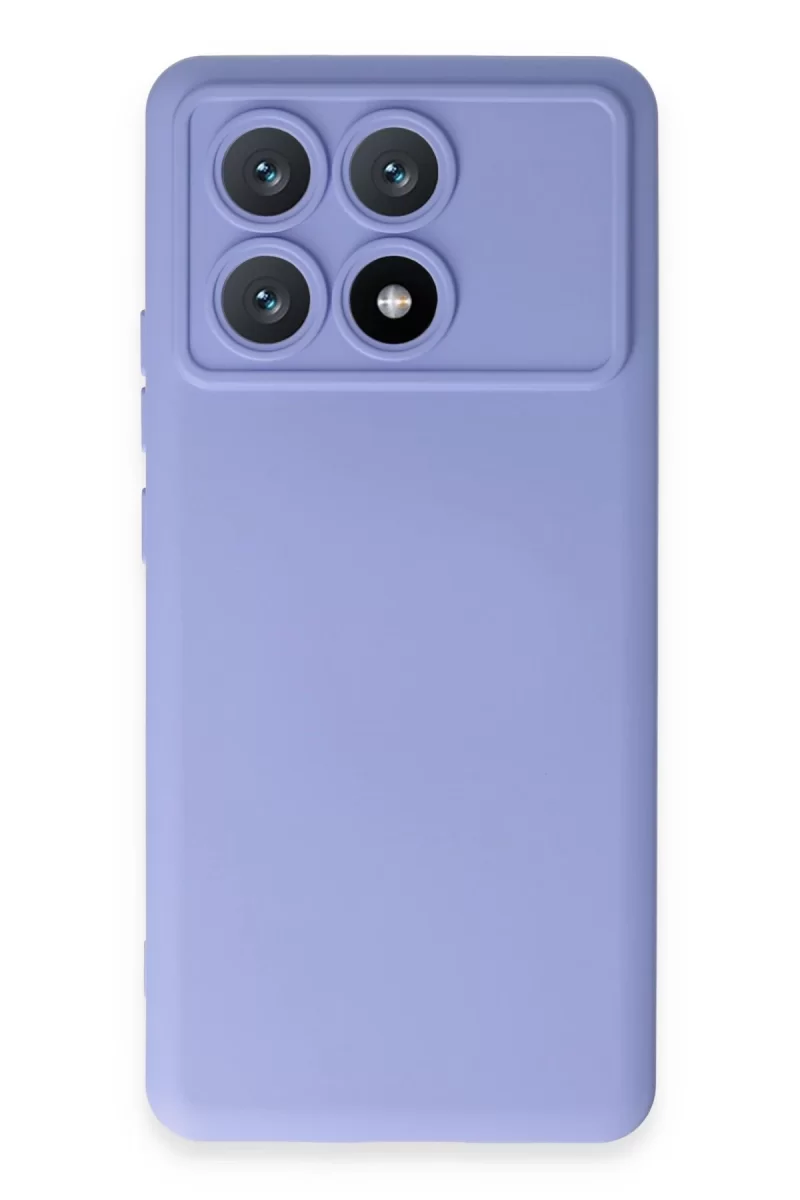 Xiaomi Poco X6 Pro Uyumlu Kılıf Nano içi Kadife Silikon - Lila
