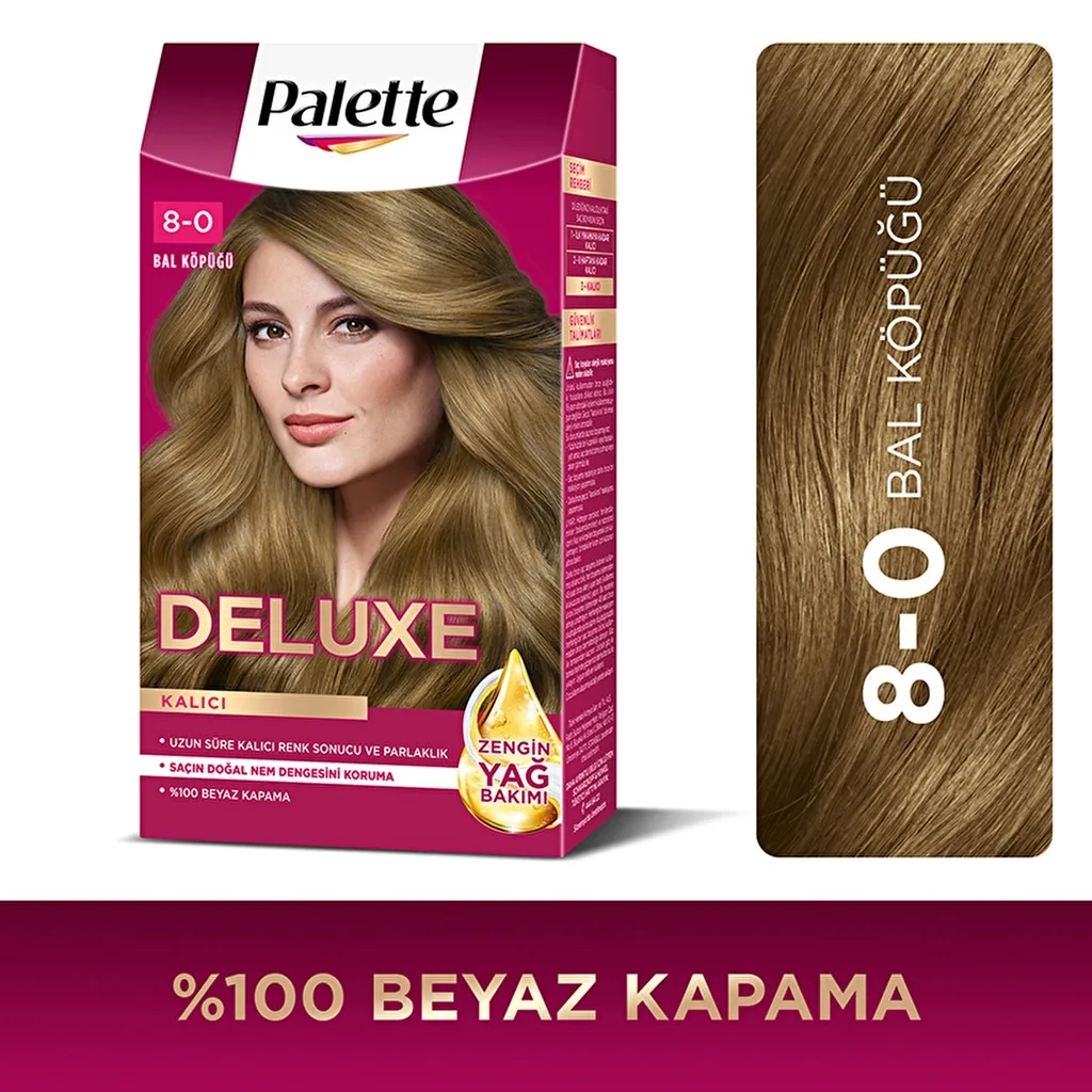 Deluxe Saç Boyası 50 ml - 8-0 Açık Kumral