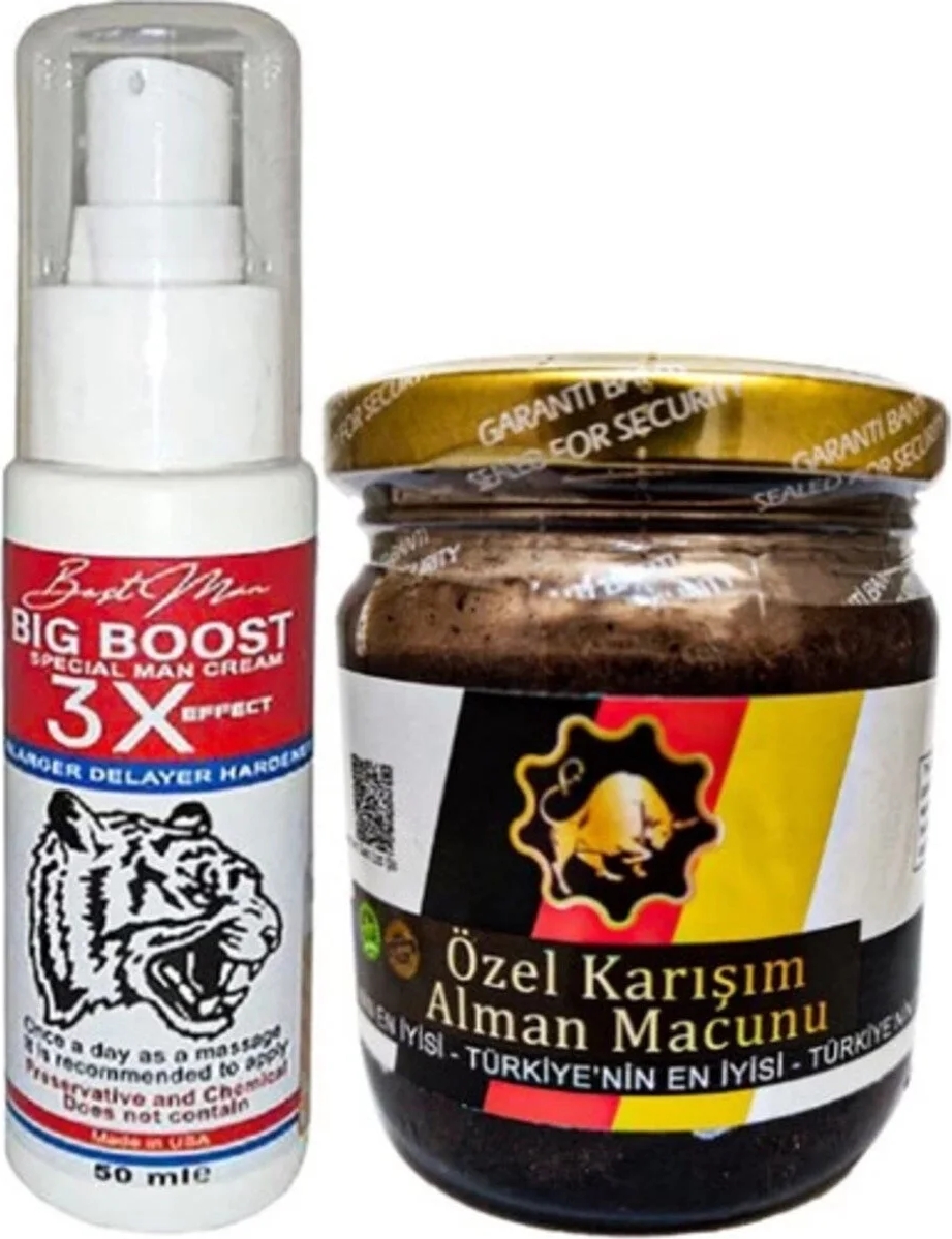 Bigboost 50 ml Erkekler Için 3xeffect Krem + Yanında 1 Kavanoz 240GR German Macun Takım