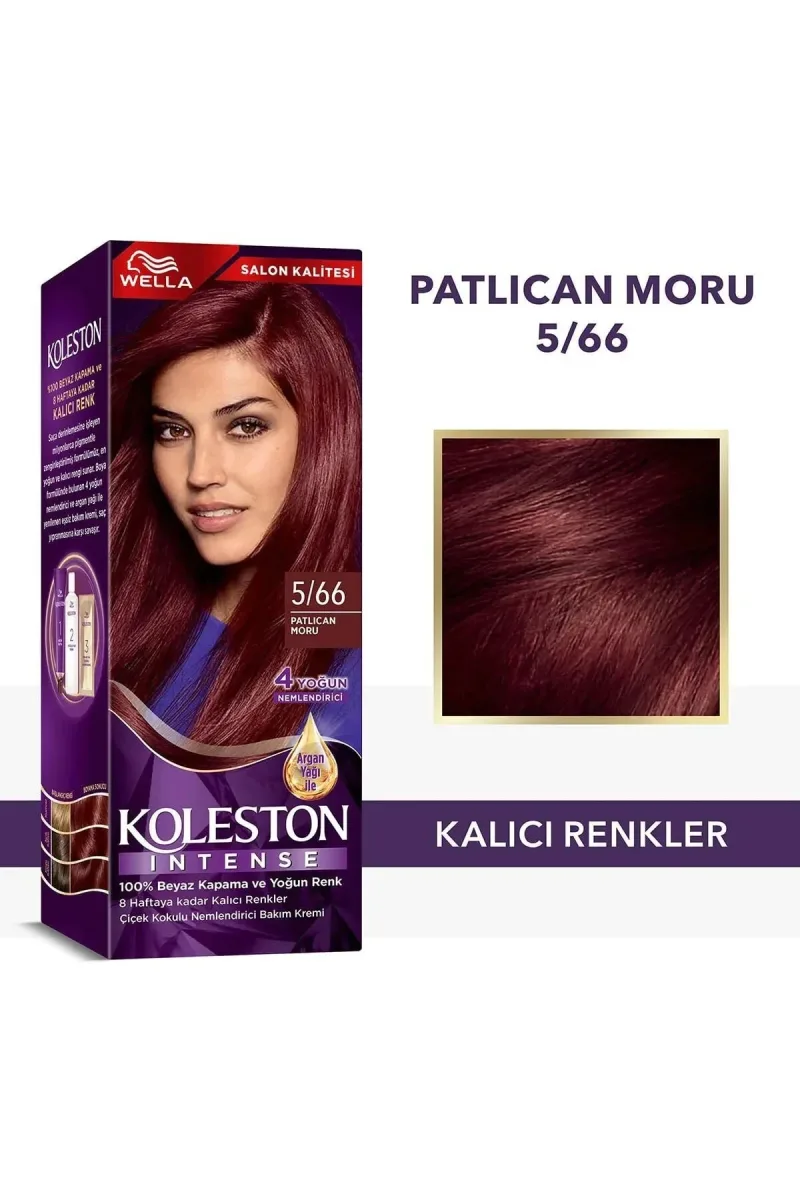 KOLESTON İNTENSE SAÇ BOYASI - 5/66 PATLICAN MORU