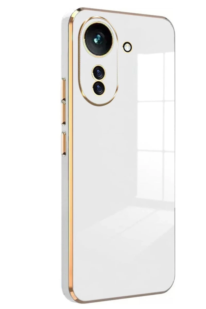 Xiaomi Redmi 13C Uyumlu Kılıf Volet Silikon - Beyaz