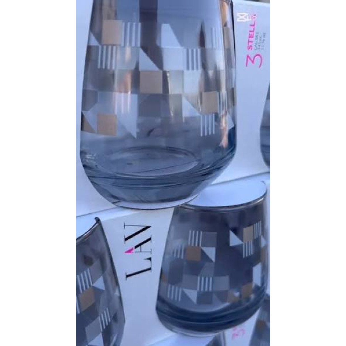LAV STELLA 345CC 3'LÜ MEŞRUBAT BARDAĞI