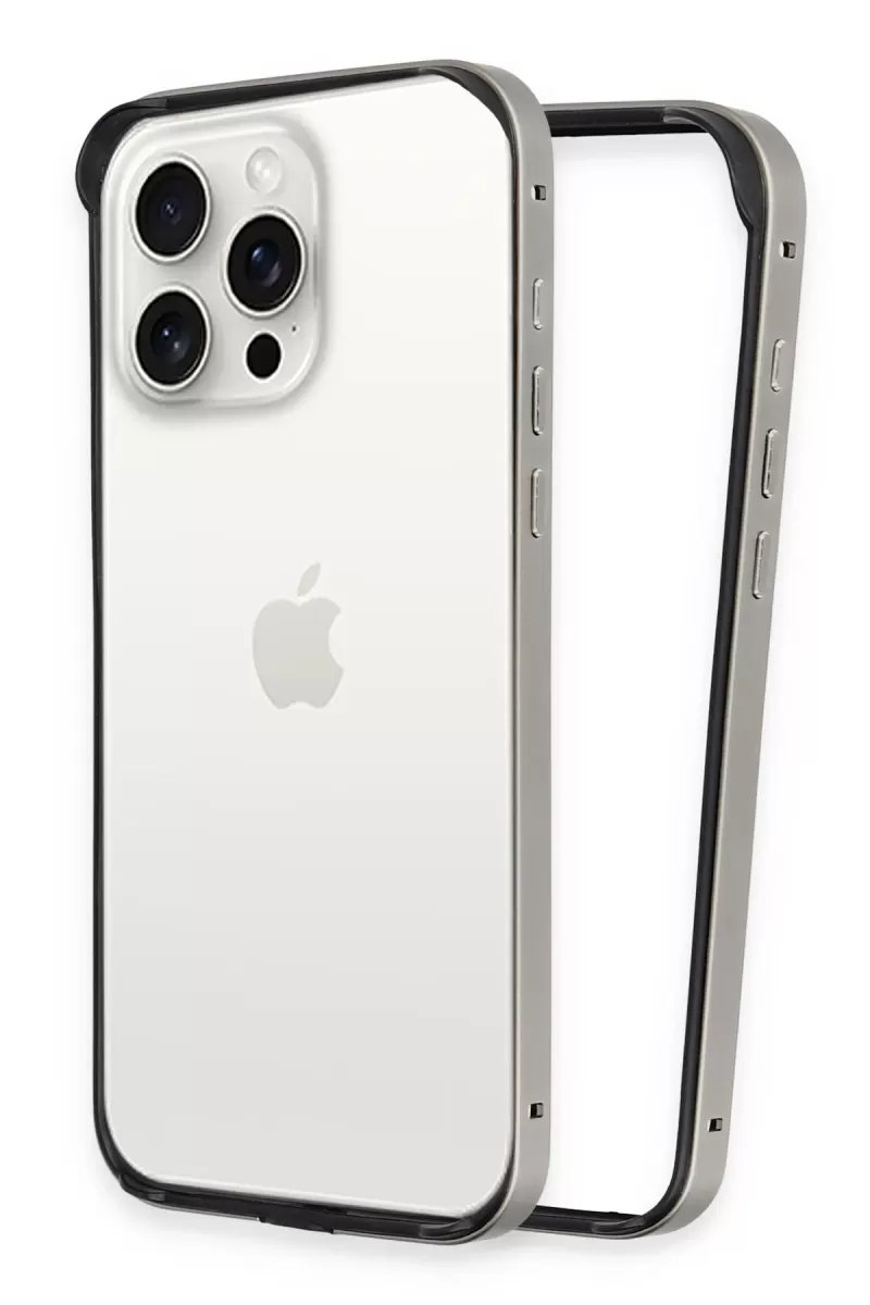 Joko Apple iPhone 15 Pro Uyumlu Land Bumper Koruma Kapak - Titan Gri