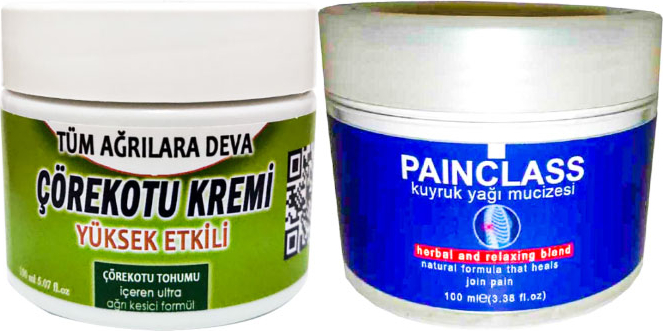 Çörek Otu Kremi 100 ml Teskin Kremi + Painclass Kuıyruk Yağı Kremi 100 ml Teskin Kremi