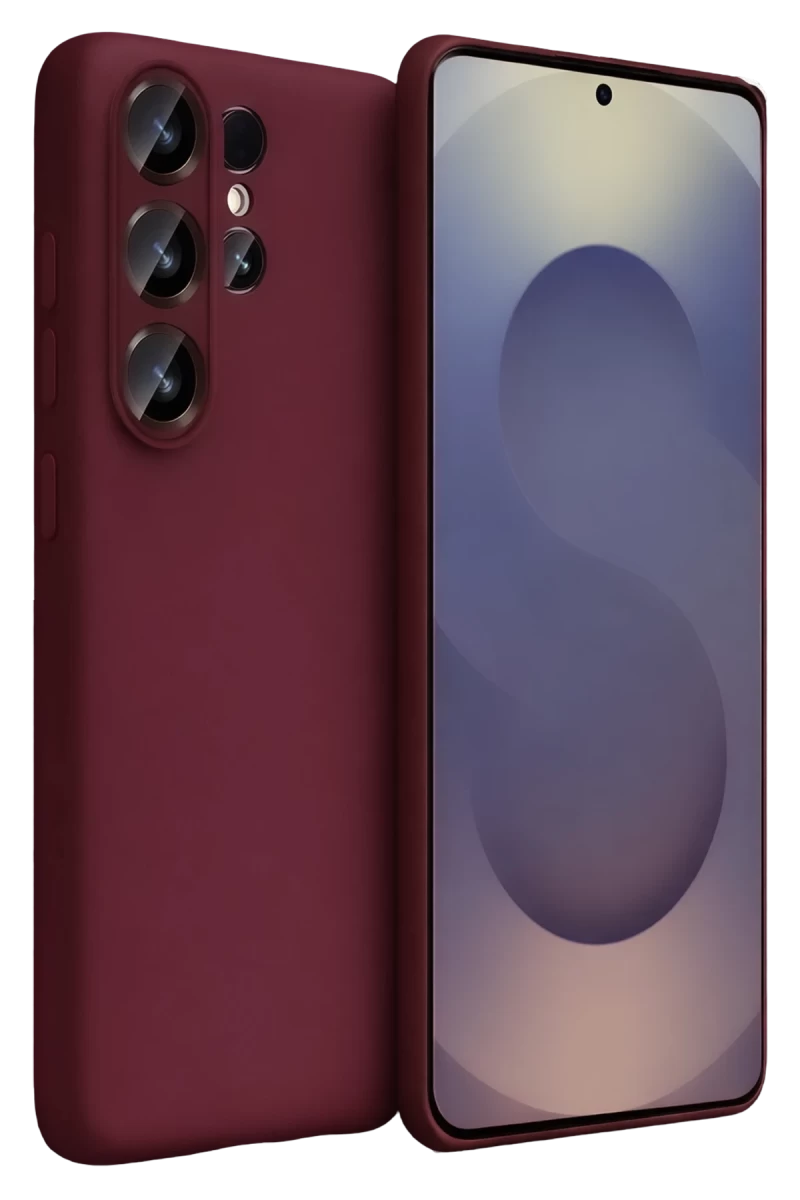 Samsung Galaxy S26 Ultra Uyumlu First Silikon - Bordo