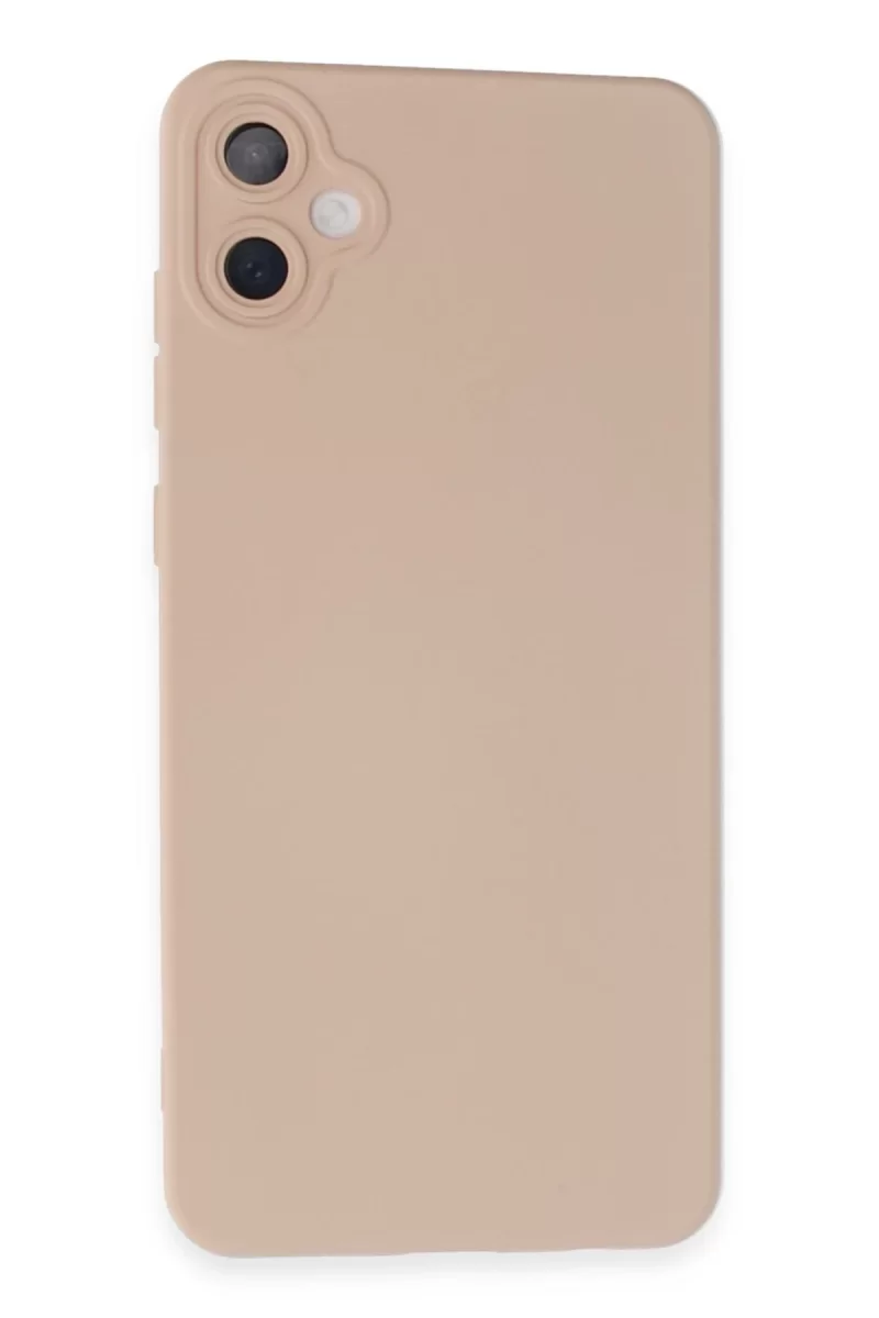 Samsung Galaxy A05 Uyumlu Kılıf Nano içi Kadife Silikon - Pudra