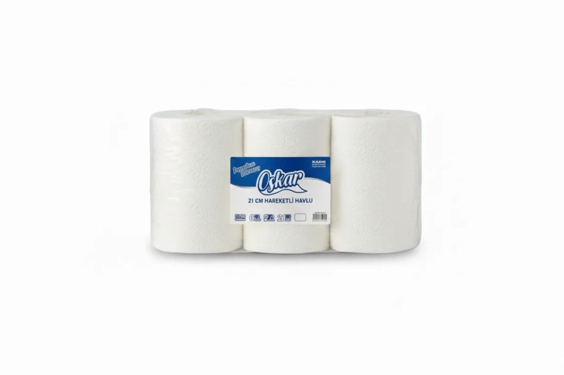 2,5 kg 21cm Hareketli Havlu | 6 Rulo
