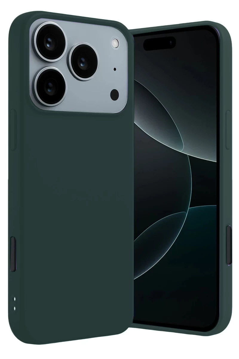 Apple iPhone 17 Pro Max Uyumlu First Silikon - Koyu Yeşil