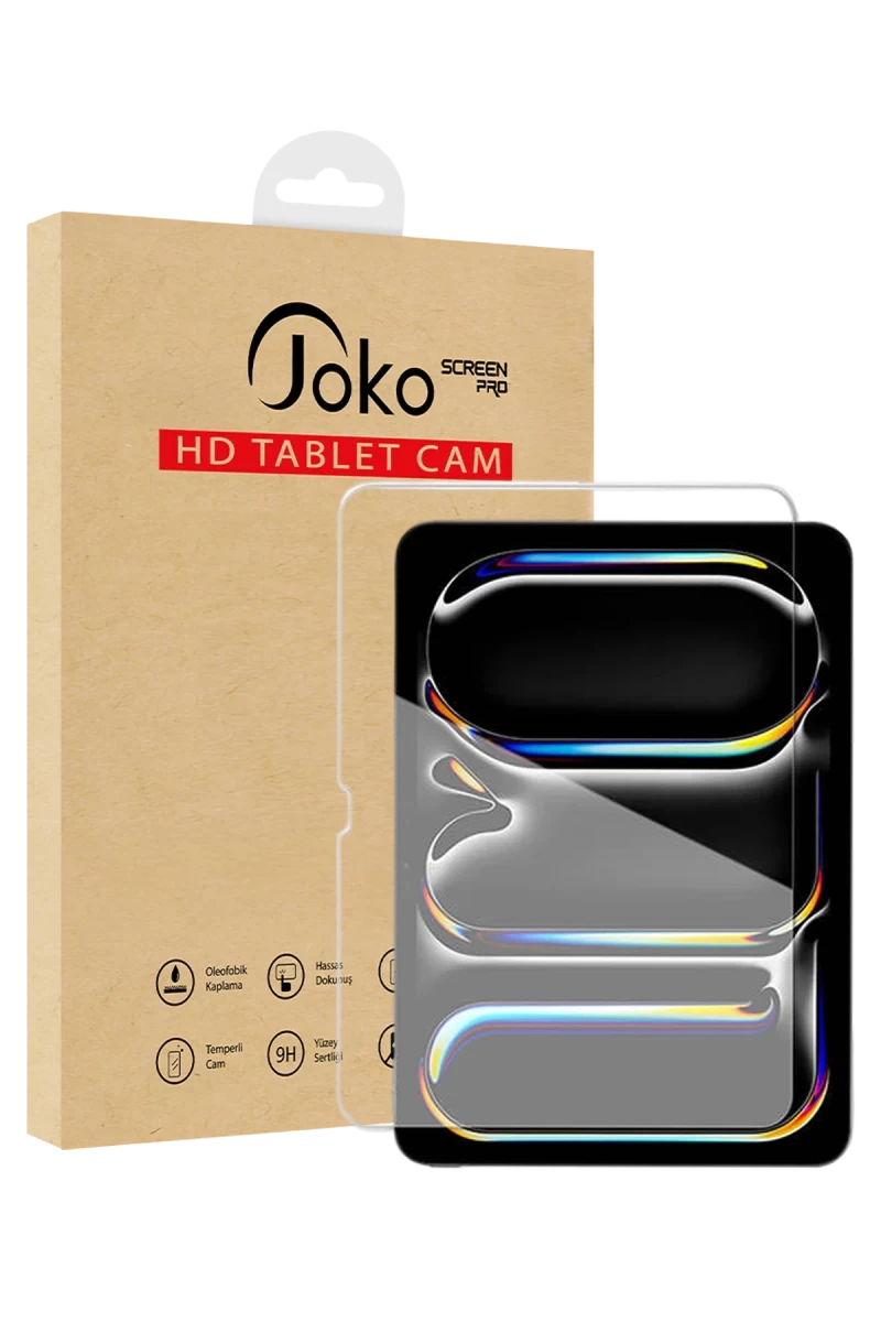 Joko Apple iPad 2025 10.9 10.Nesil (A16) 2in1 HD Tablet Cam Ekran Koruyucu - Şeffaf