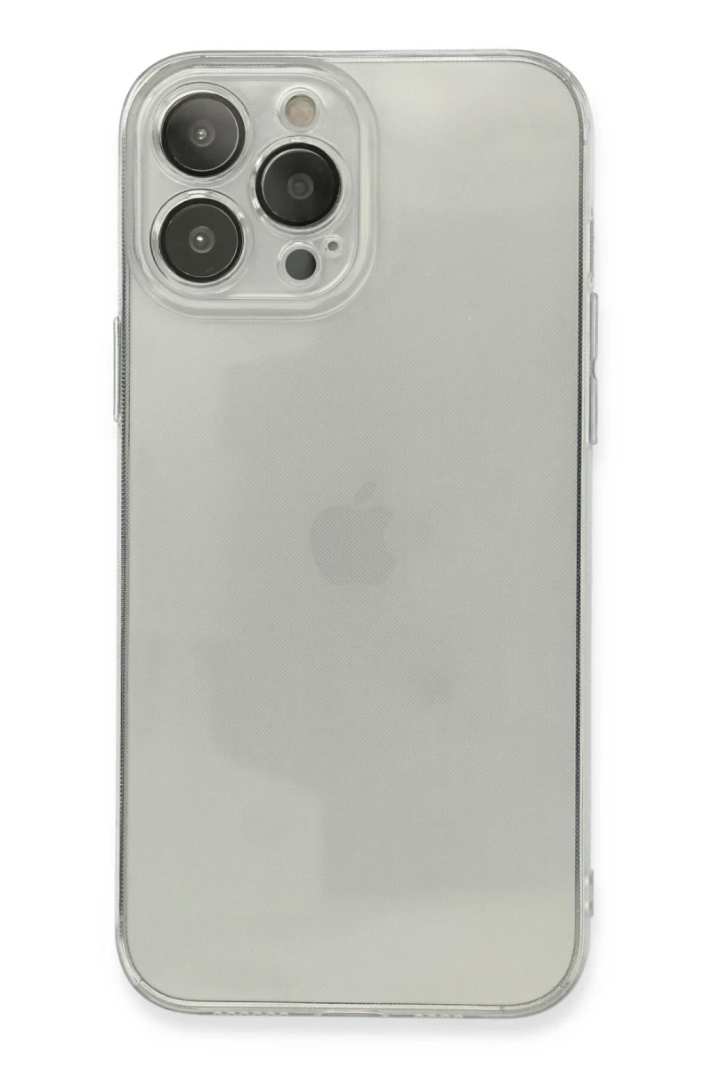 Apple iPhone 13 Pro Uyumlu Kılıf Fly Lens Silikon - Şeffaf