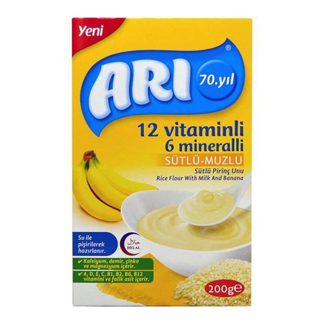 6 Mineral Sütlü Muzlu Pirinç Unu 200gr 1 Adet