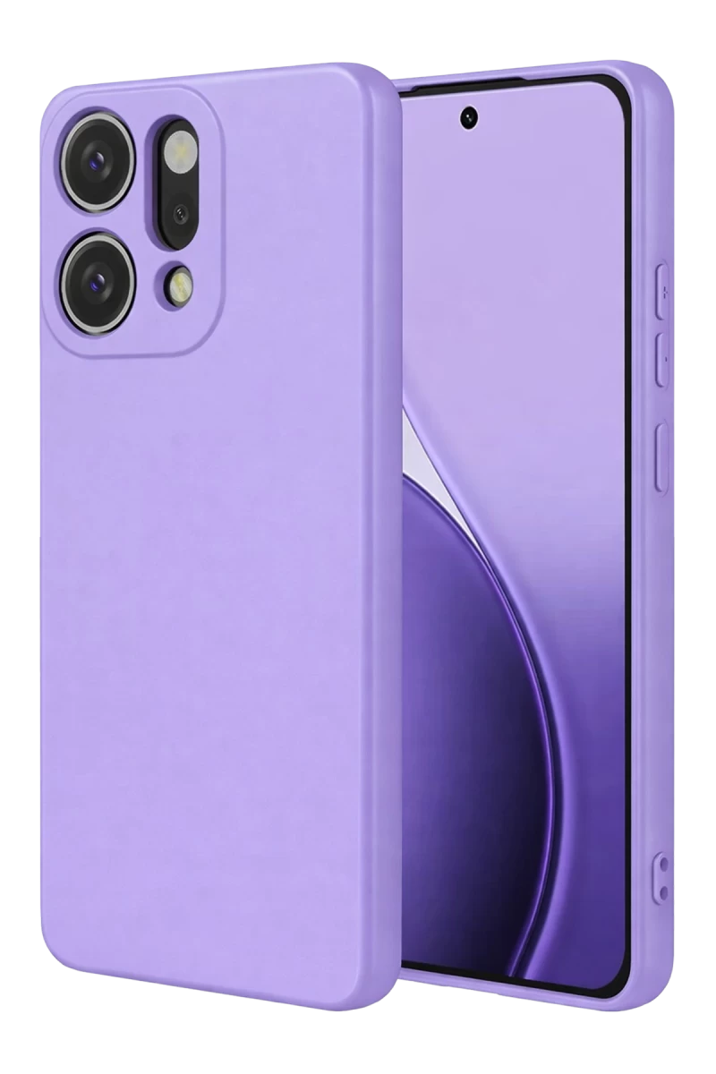 Oppo Reno 14 Uyumlu First Silikon - Lila