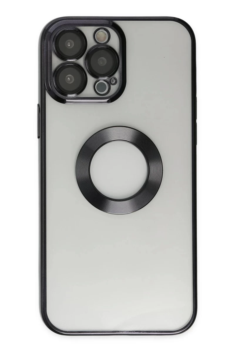 Apple iPhone 13 Pro Uyumlu Kılıf Slot Silikon - Siyah