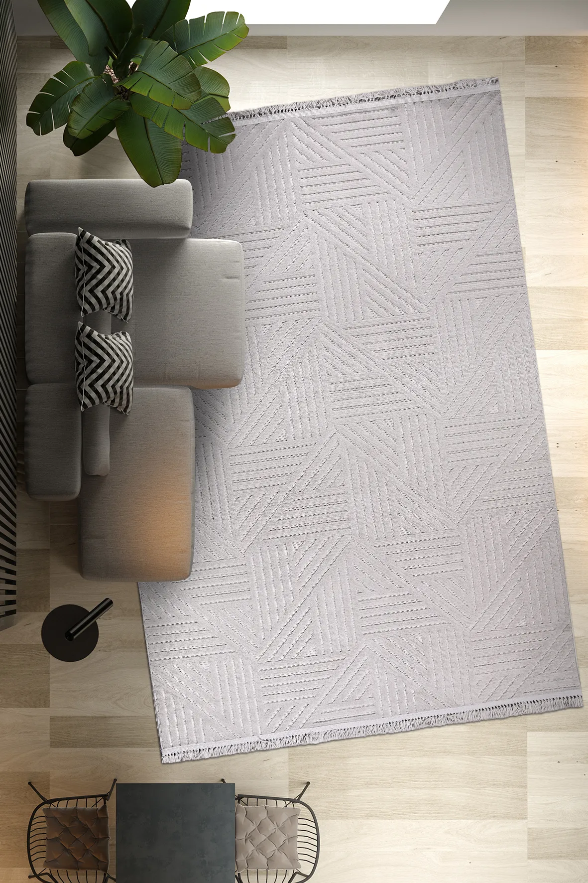 YoudayHomeCollection TİGANA Model Oturma Odası Halısı · EBAT: 120X350