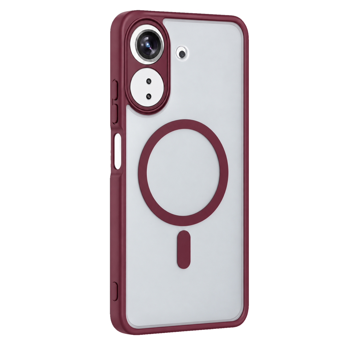 Xiaomi Redmi 13C Loji Magsafe Kapak - Bordo