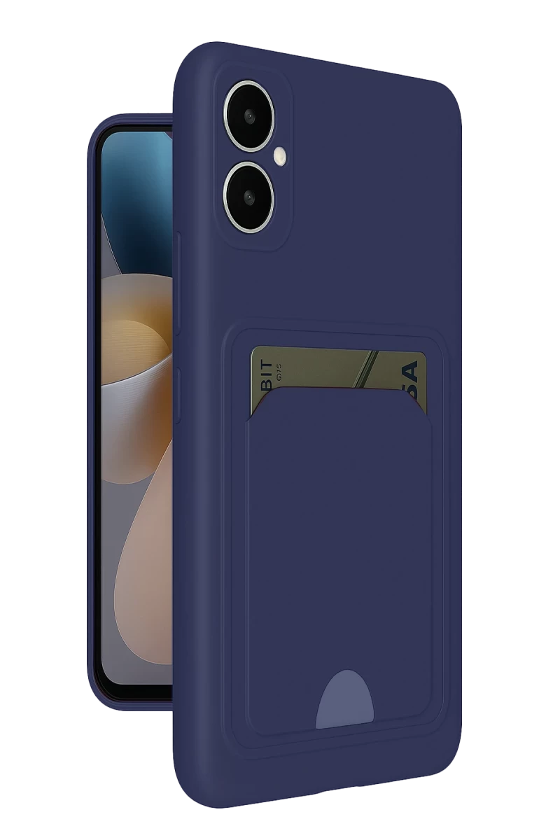 Samsung Galaxy A05 Uyumlu Kelvin Kartvizitli Silikon - Lacivert