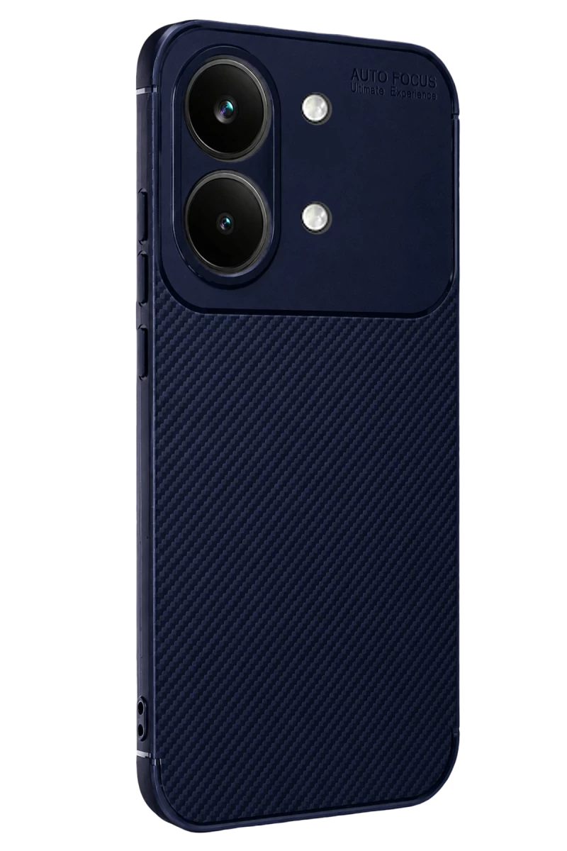 Xiaomi Poco X8 Pro Max Uyumlu Auto Focus Karbon Kapak - Lacivert
